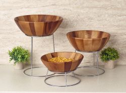 GenWare Silver Anti-Slip Round Buffet Riser 10cm