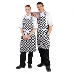 Whites Bib Apron Black/White Check