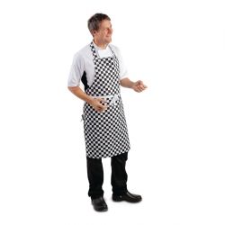 Whites Bib Apron Black/White Check