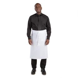 Whites Bistro Apron Polycotton White