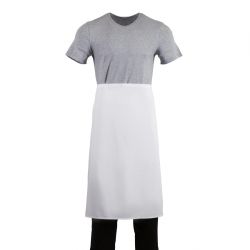 Whites Bistro Apron Polycotton White