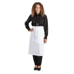 Whites Bistro Apron Polycotton White