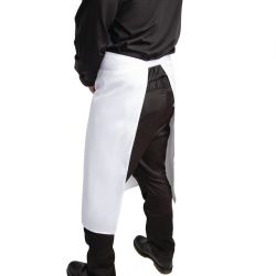 Whites Bistro Apron Polycotton White