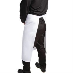 Whites Bistro Apron Polycotton White