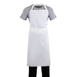 Whites Bib Apron Polycotton White XL