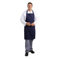 Whites Bib Apron Polycotton Navy Blue