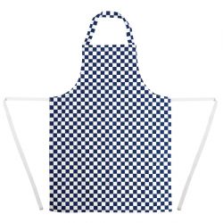 Whites Bib Apron Polycotton Blue/White Check