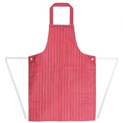 Whites Water Resistant Bib Apron Red/White Stripe