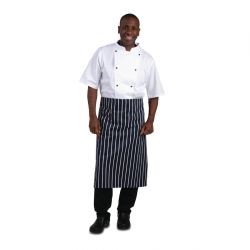 Whites Bistro Apron Blue/White Butchers Stripe
