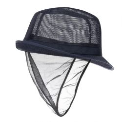 Trilby Hat with Snood Navy Blue