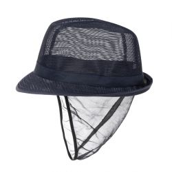 Trilby Hat with Snood Navy Blue