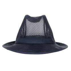 Trilby Hat with Snood Navy Blue