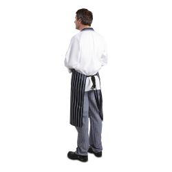 Whites Bib Apron Blue/White Butchers Stripe XL