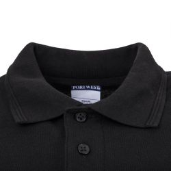 Portwest Unisex Polo Shirt Black