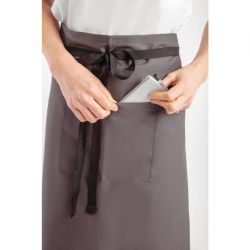 Chef Works Regular Bistro Apron Charcoal