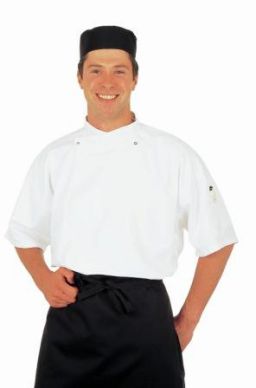 Dennys Unisex White Staycool Short Sleeve Tunic