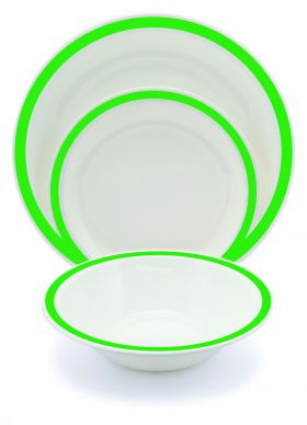 Harfield Polycarbonate Duo Bowls 17.3cm (10 Pack)