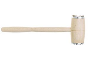 Kitchen Craft Beech Wood Meat Hammer With Metal End