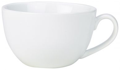 Genware Porcelain Bowl Shaped Cup 23cl/8oz - Pack of 6