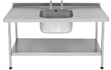 Single Bowl Sink Double Drainer (1200mm x 600mm x 875mm)