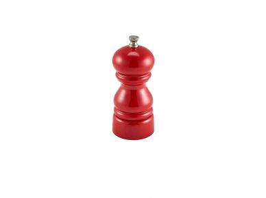 Genware Salt Or Pepper Grinder Red 12.7cm