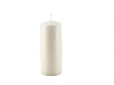Pillar Candle 20cm H X 8cm Dia Ivory - Pack of 6