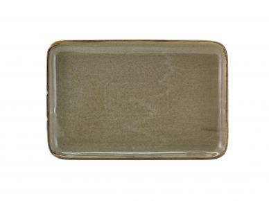 Terra Porcelain Grey Rectangular Platter 30 x 20cm - Pack of 3