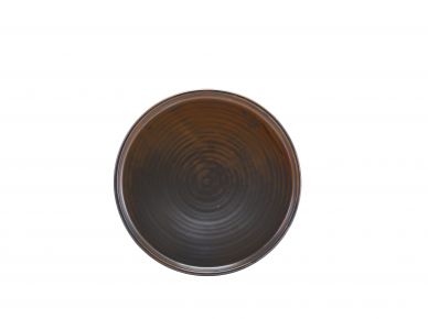 Terra Porcelain Rustic Copper Low Presentation Plate 21cm - Pack of 6