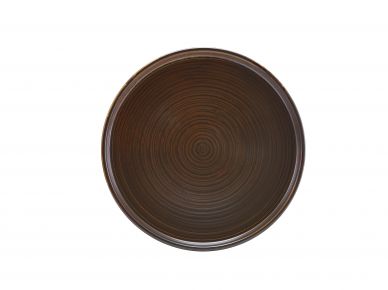 Terra Porcelain Rustic Copper Low Presentation Plate 25cm - Pack of 6