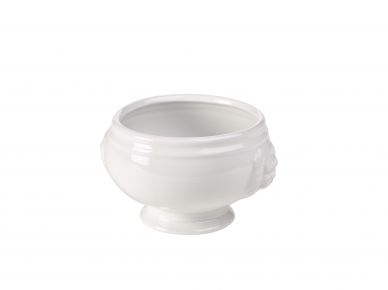 Genware Porcelain Lion Head Soup Bowl 40cl/14oz - Pack of 6