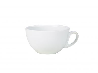 Genware Porcelain Italian Style Bowl Shaped Cup 28cl/10oz - Pack of 6