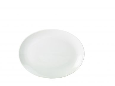 Genware Porcelain Oval Plate 24cm/9.5