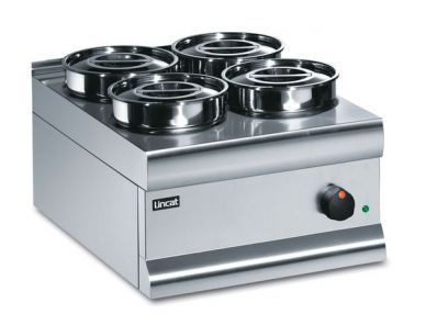 Lincat BS4 4 Round Pot Bain Marie -  Dry Well