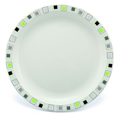 Harfield Polycarbonate Patterned Plates 23cm (12 Pack)