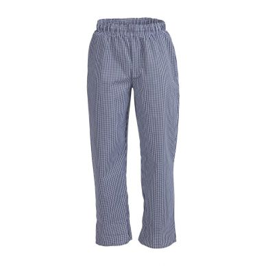 Whites Unisex Vegas Chefs Trousers Small Blue and White Check