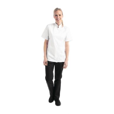 Chef Works Womens Springfield Zip Chefs Jacket White