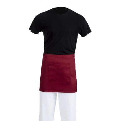 Whites Waist Apron Polycotton Burgundy