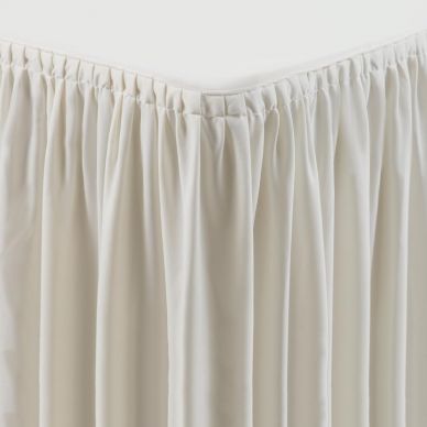 Table Top Cream Cover & Skirting - Pliss Style