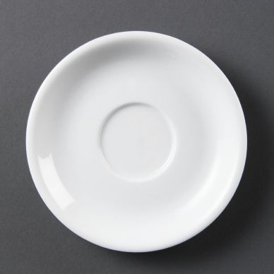 Olympia Whiteware Cappuccino Saucers (12 pack)