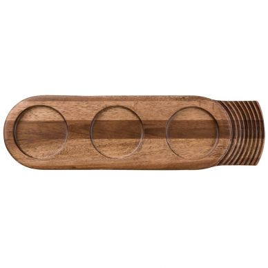 Churchill Single Handled Large Wooden Boards 480mm (4 pack)