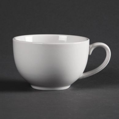Olympia Whiteware Elegant Cups 230ml 8oz (12 Pack)