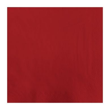Fasana Lunch Napkin Red 33x33cm 2ply 1/4 Fold (1500 Pack)