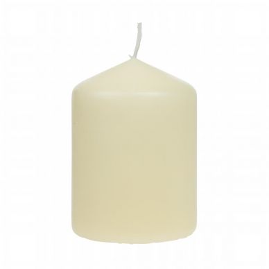 Bolsius Ivory Pillar Short Candles 3