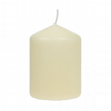 Ivory Pillar Short 3inch Candle (Pack of 12)