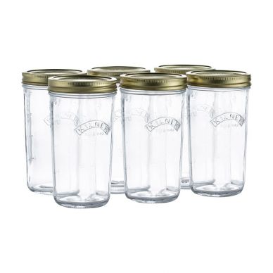 Kilner Wide Mouth Preserve Jars 500ml (Pack of 6)