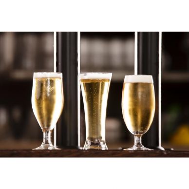 Olympia Stemmed Beer Glasses 420ml (6 pack)