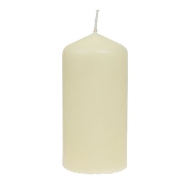 Bolsius Tall Pillar Candles Ivory 120mm (Pack of 12)