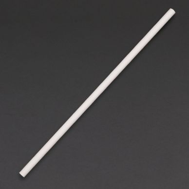Fiesta Compostable Paper Straws White (250 Pack)