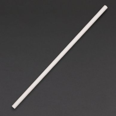 Fiesta Compostable Paper Straws White (Pack of 250)