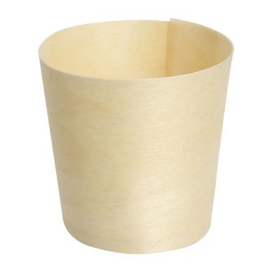Fiesta Compostable Wooden Sauce Pots 38ml / 1.25oz (100 pack)